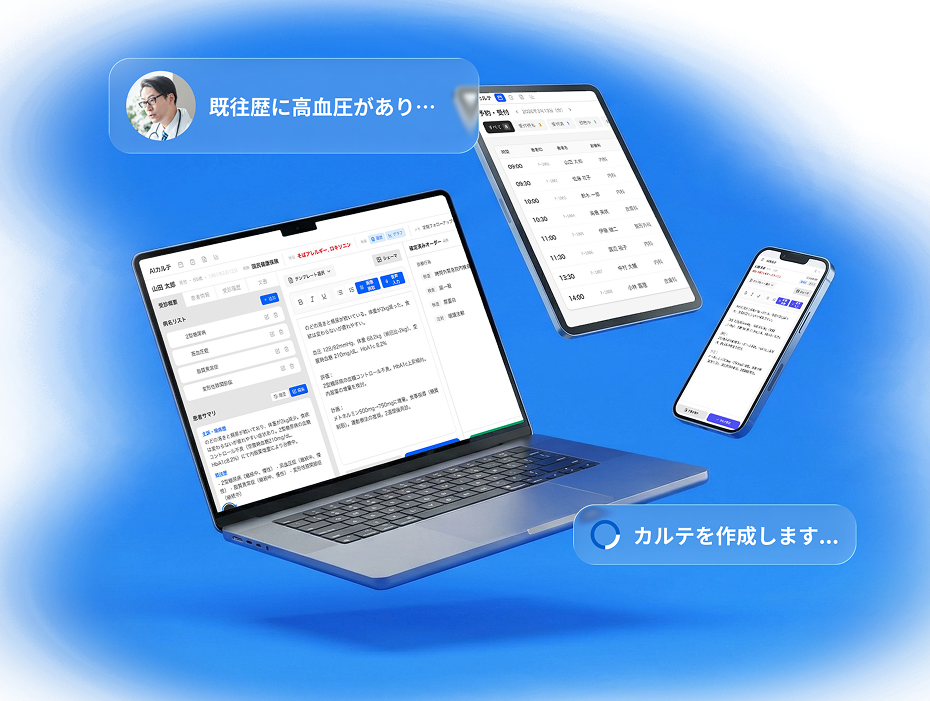 AIカルテ 皮膚科 - PC・タブレット・スマートフォン対応